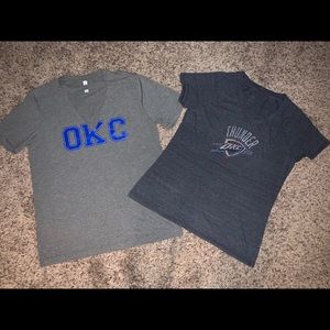OKC THUNDER Shirt Bundle. Sz Large